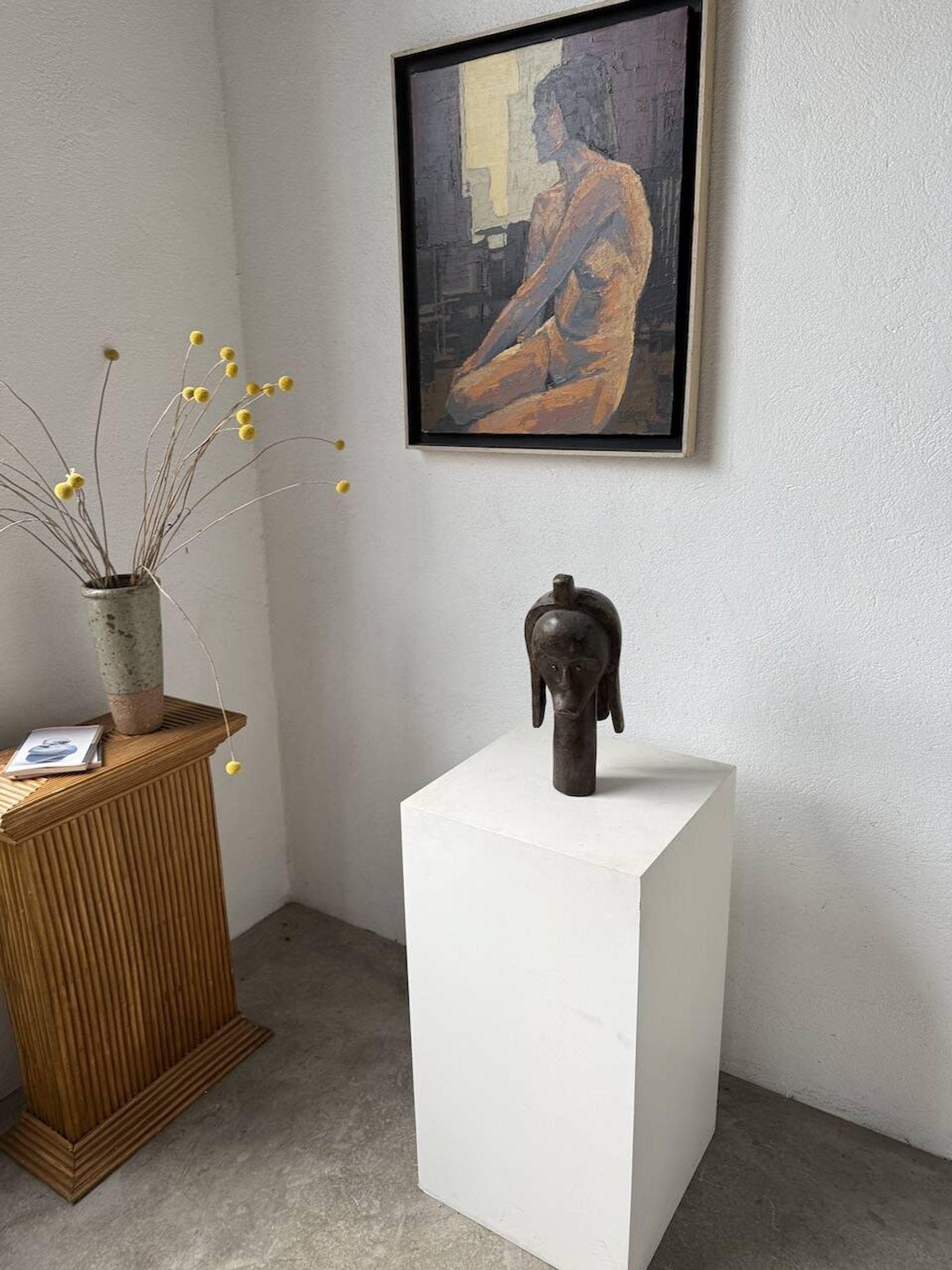 Tête de reliquaire africaine Fang