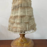 Vallauris stoneware lamp, signed Sesame