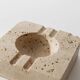 Vintage alabaster ashtray from the 1960s, beige stone, mid-century design, San Gimignano, Italy.