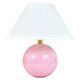 Pastel pink polka dot spherical table lamp, ceramic, brass, Studio Paf Milano, 1970.