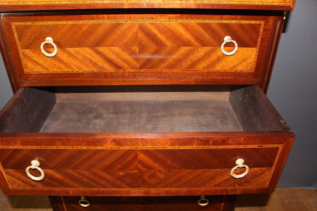 Louis XVI style chiffonnier in mahogany circa 1925