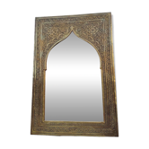 Golden oriental mirror