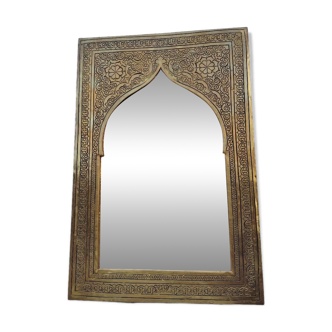 Miroir oriental doré