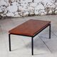 Table basse moderniste en teck, 1960