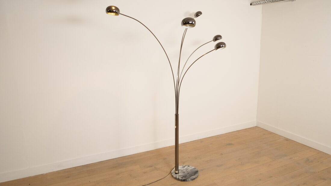 Vintage design floor lamp | Cottex Sweden | 5-armed