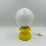 Vintage yellow opaline glass made in italy,60s