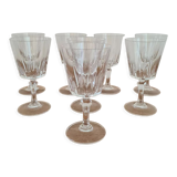 Crystal wine glasses of arques