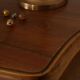 Coffin commode in walnut, Louis XV style, 20th century.