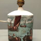 Vintage Florentine Ceramic Bedside Lamp Foot ~ 60s