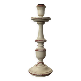 Large vintage wooden candlestick