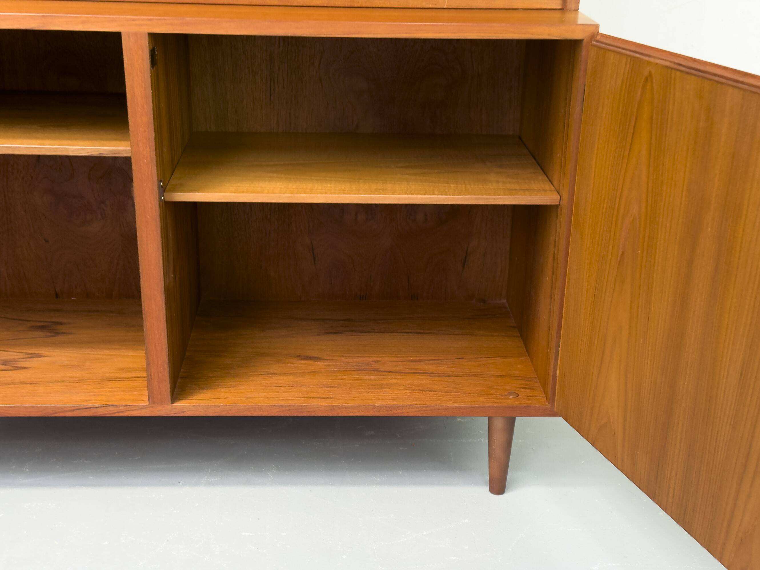 Vintage Teak Bookcase with Desk from Omann Jun, 1960s