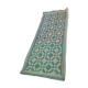Tapis vintage en rotin tressé main 212x92cm