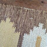 Tapis kilim scandinave vintage jaune