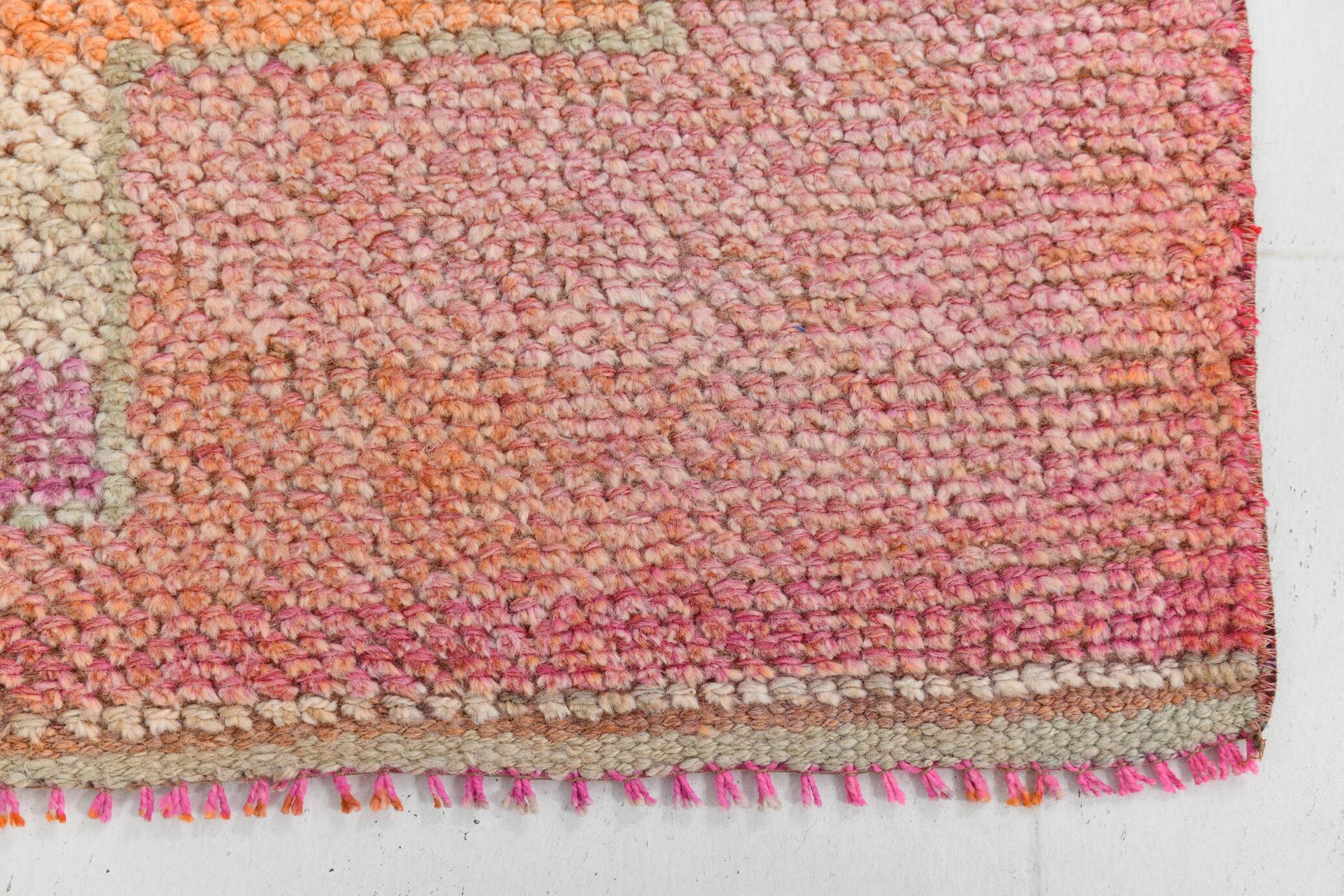 Pink Orange Turkish Runner Rug 87x316Cm SK 23422