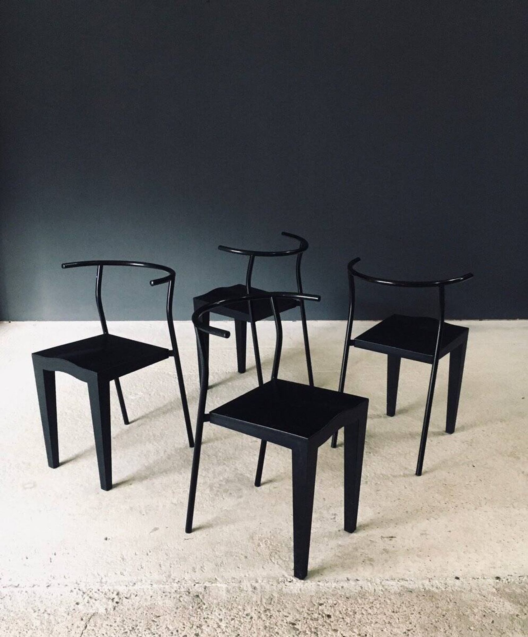Postmodern Dr. Glob Dining Chairs by Philippe Starck for Kartell, Italy, 1980s, Set of 4