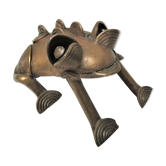 Grenouille laiton art africain vintage