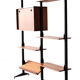 Mid-century italian teak wall unit bookshelf, 1960s