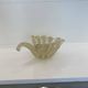 Murano Barovier 'Zebrati' Decor Glass Shell Bowl Hollywood Regency, 1960s