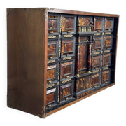 Cabinet in blackened wood and blond tortoiseshell, Italy, late 17th century