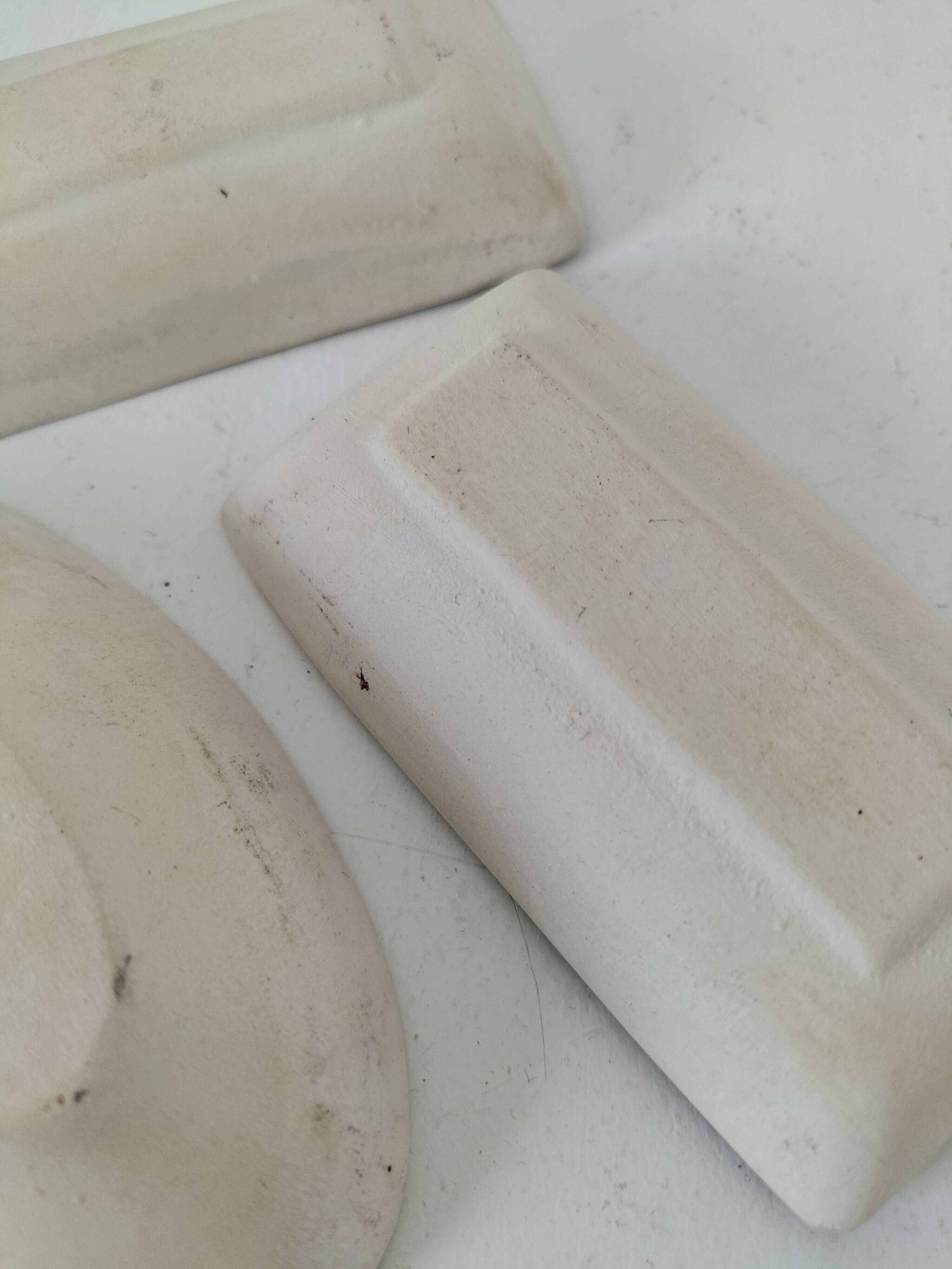 Trio of decorative glazed ceramic bowls – Italy, 1960s