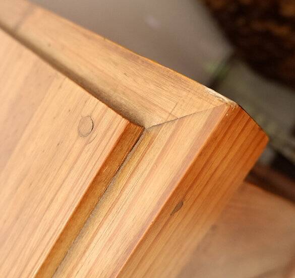 Mid-century Brutalist solid wood Sideboard