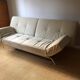 Cinna Smala 4 seater convertible sofa in beige alcantara