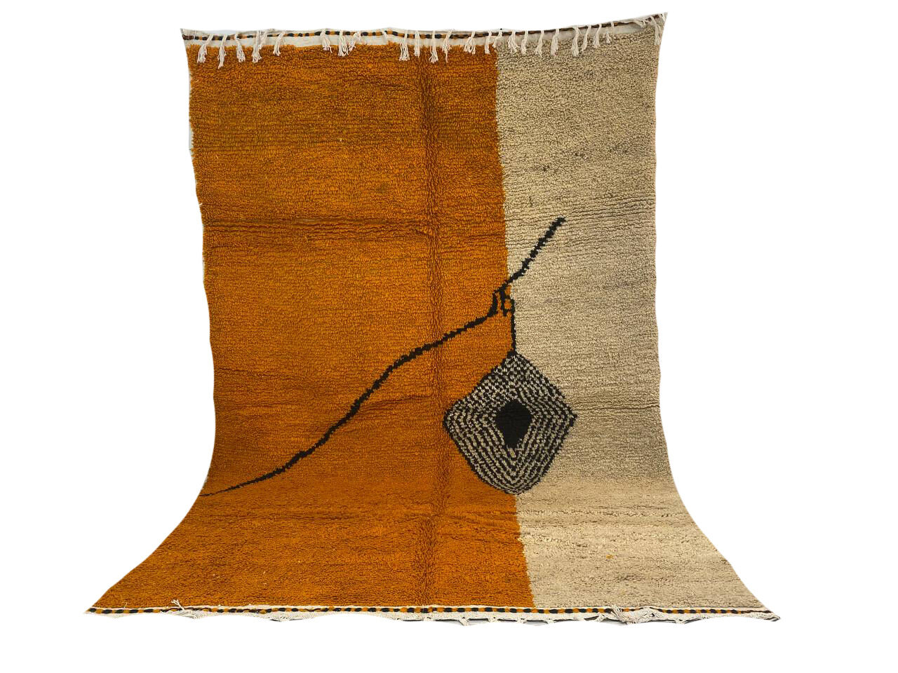 Handmade Moroccan Berber rug 276 x 183 CM