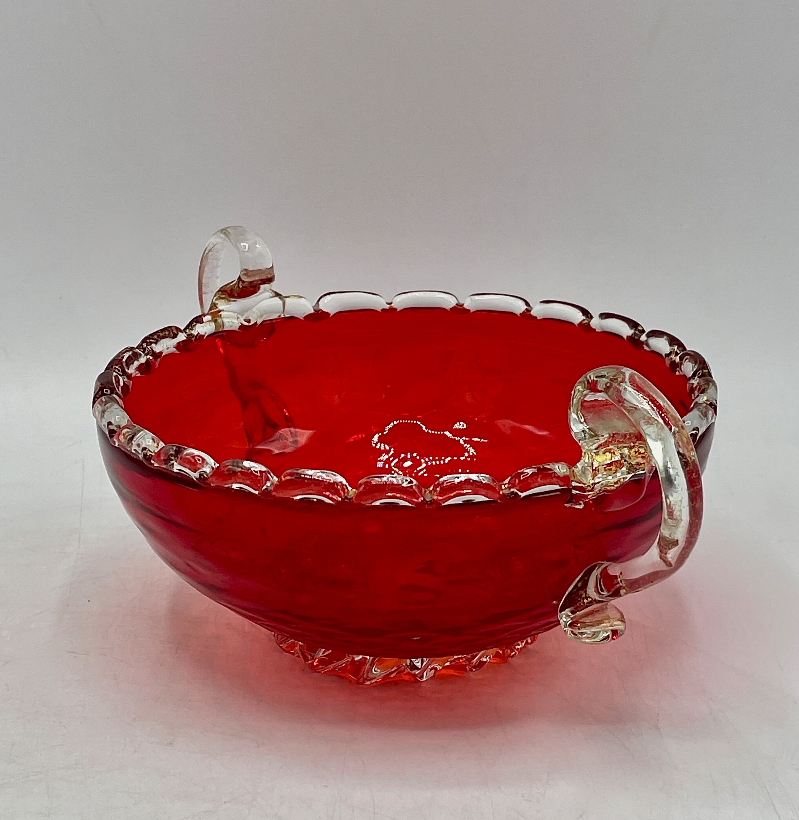 Glass cup, Murano, Italy 1960's