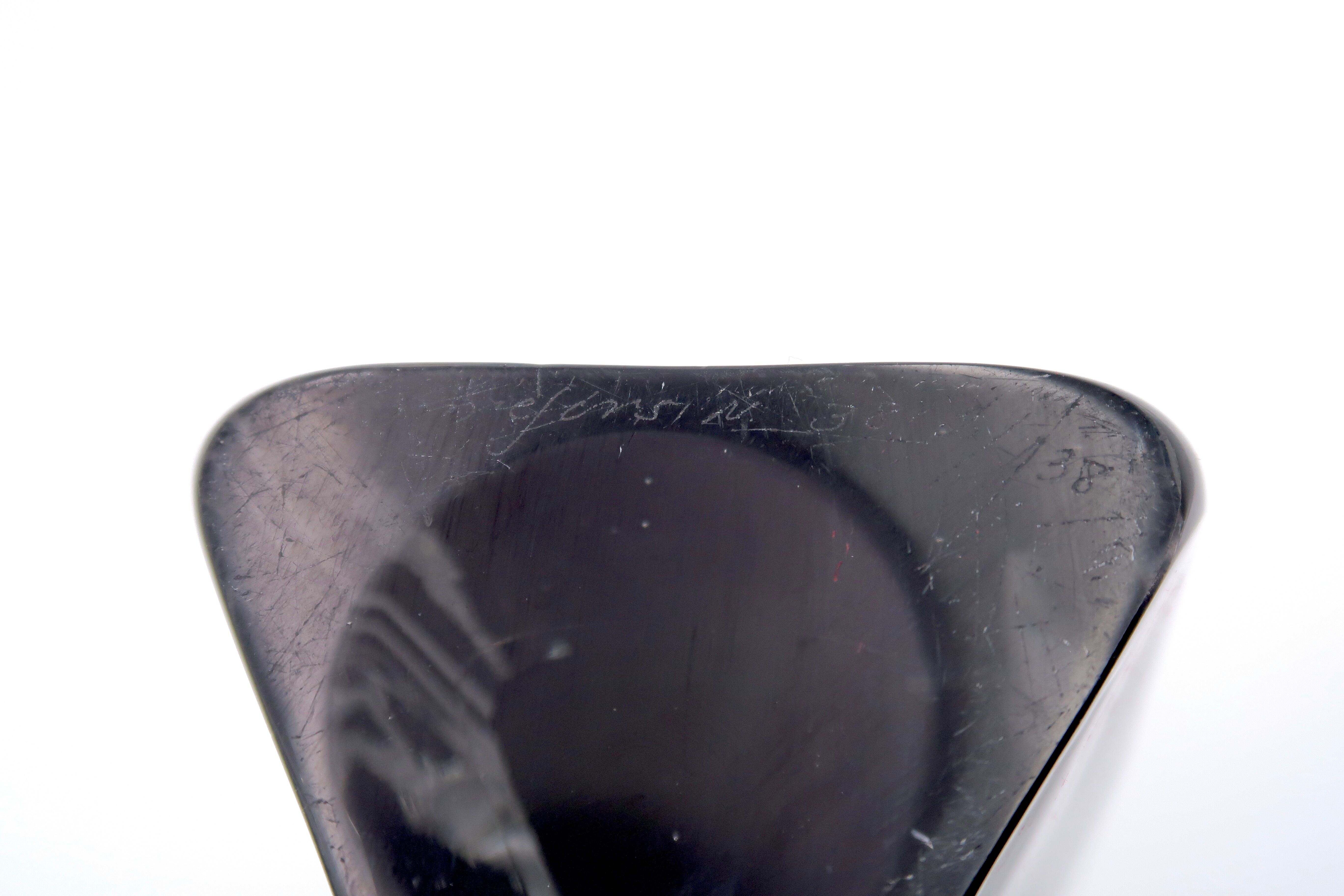 Sommerso glass vase by Nils Landberg for Orrefors