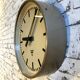 Brown Industrial Wall Clock From Pragotron, 1960s