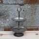 Two-tier silver-plated metal serving stand – Vintage style