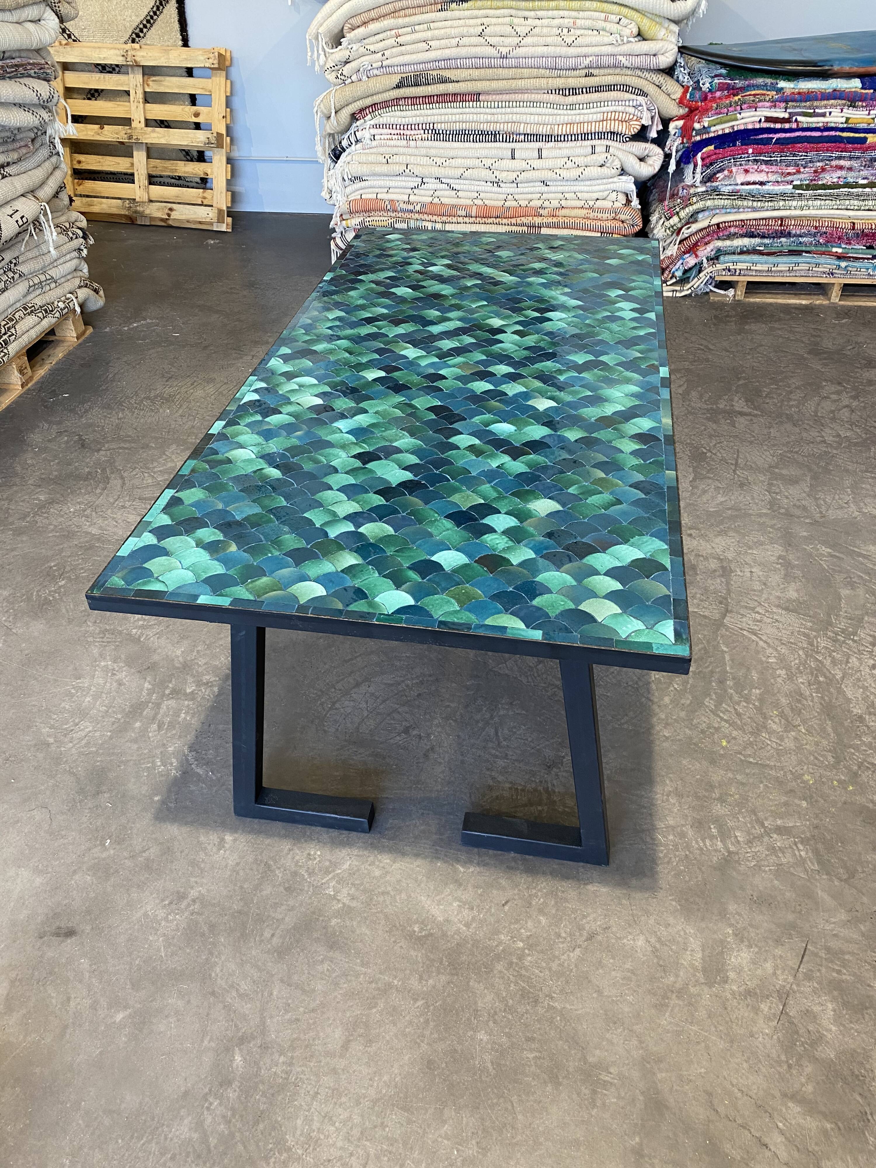 180x90x76 cm artisan zellige table