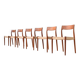Chaises de salle à manger Niels Otto Moller modèle 77 en teck, Danemark, 1960