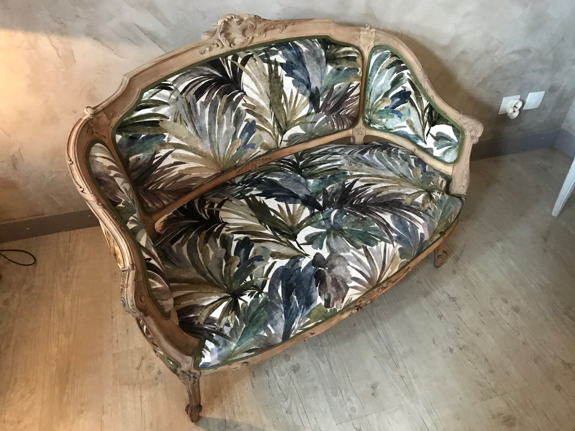 Small Louis XV sofa completely redone