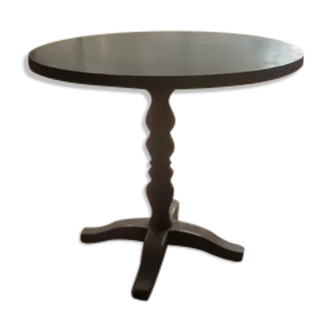 Round wooden table