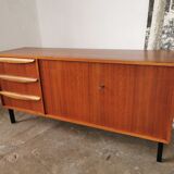 Sideboard teak and Scandinavian walnut