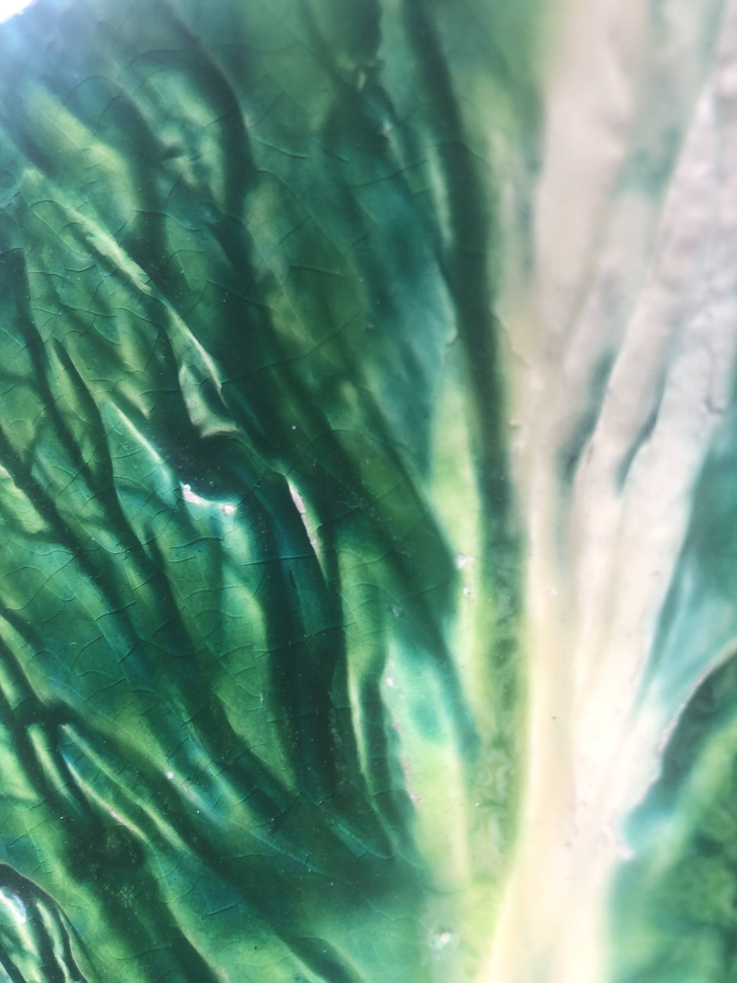 Unique cabbage leaf trinket tray