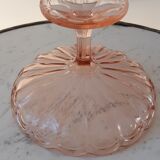 Pink cut in molded and pressed glass 50s
