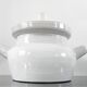 Vintage White Glazed Stoneware Steamer / Tea Infuser – Signed Louveau