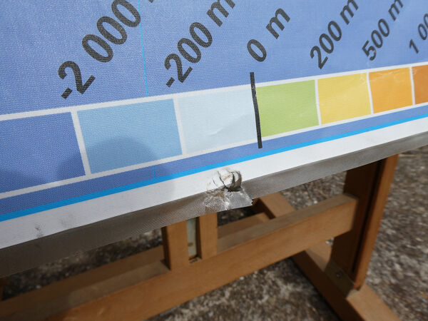 Carte scolaire vintage MDI Inde