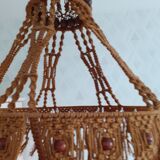 Vintage suspension in macramé
