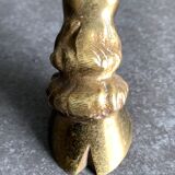 Bronze tripod floor lamp with doe hooves, 1950