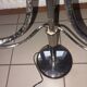 Vintage chromed metal table lamp used