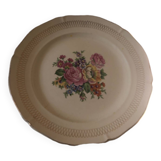 Pie dish with rose pattern, Dubary