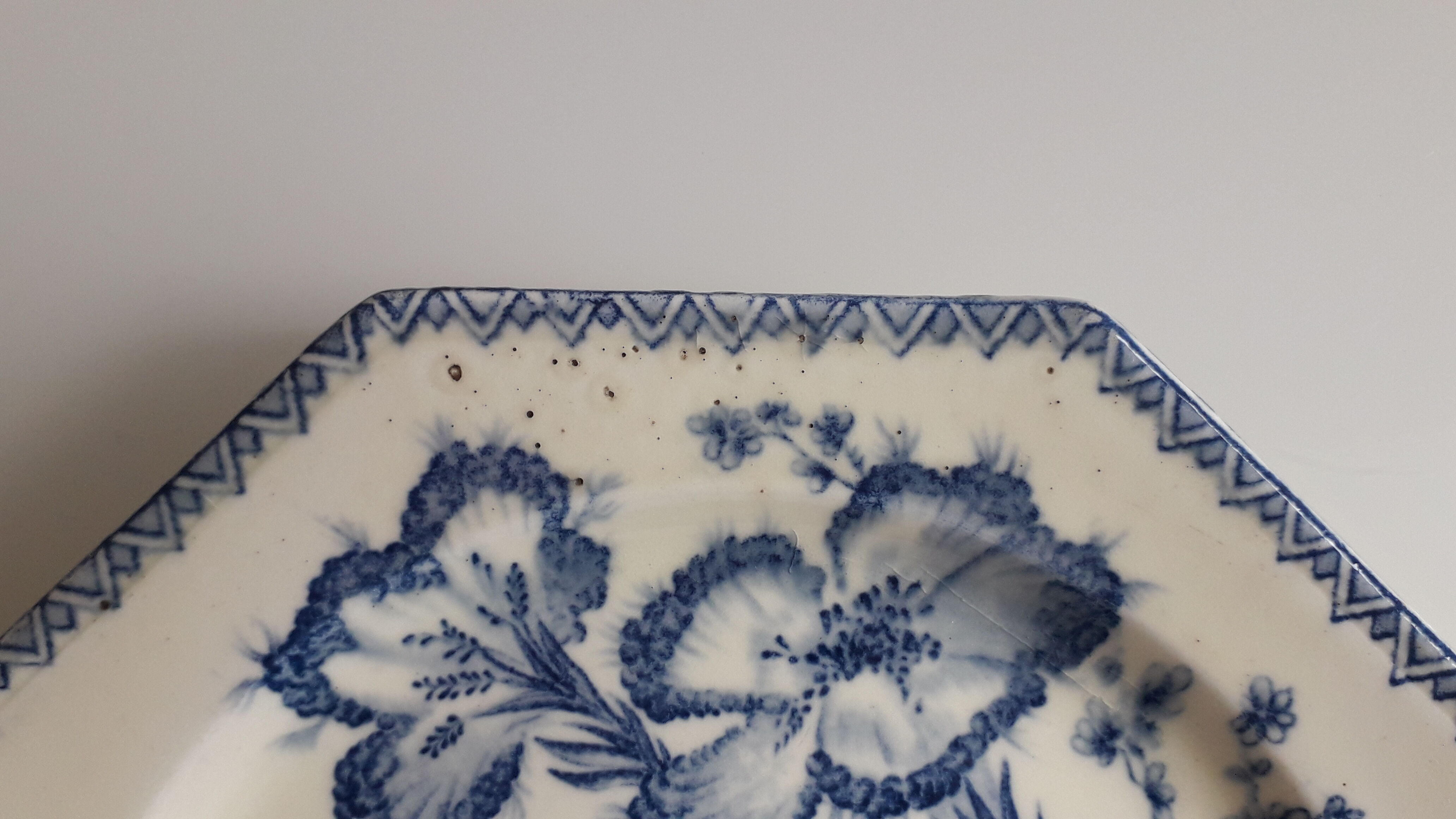 Duo of plates of clairfontaine model INDIANA