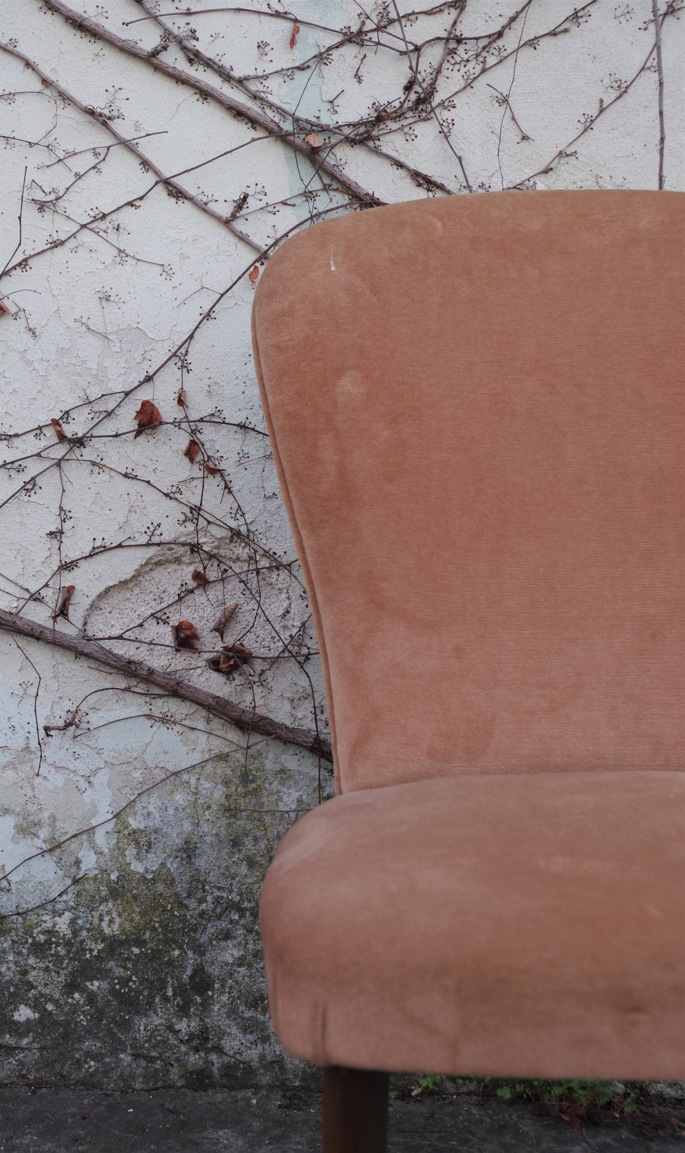 Velvet armchairs, 1950s, set of 2