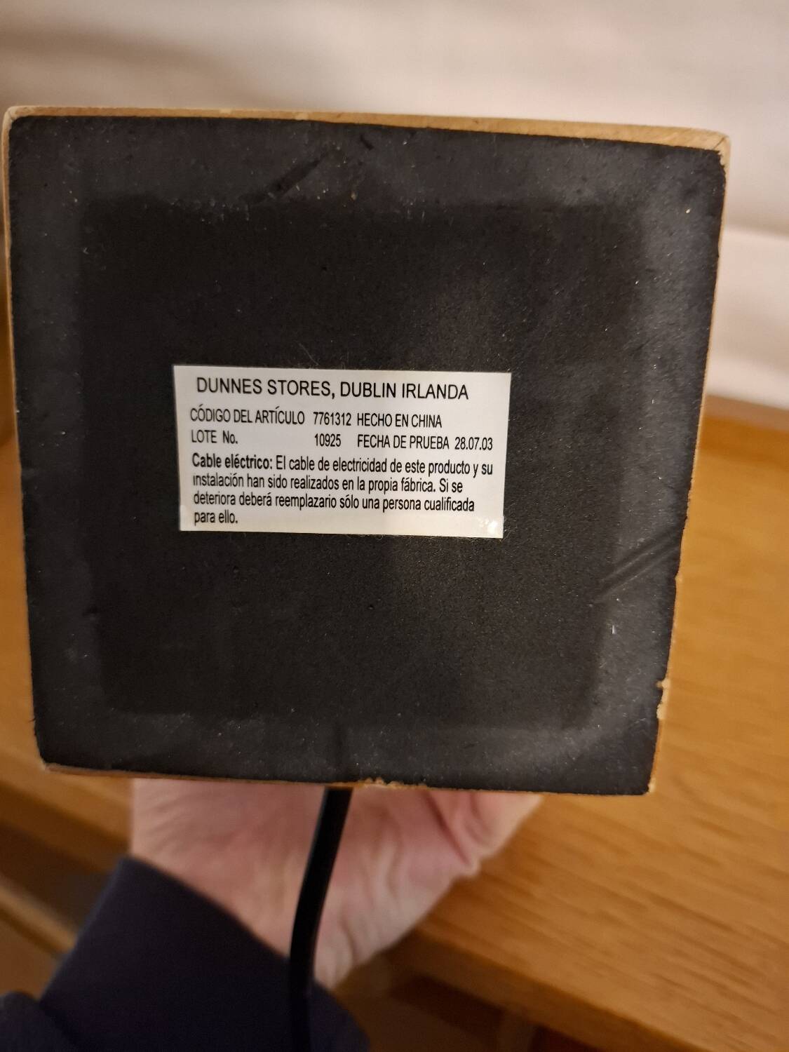 Vintage lamp base