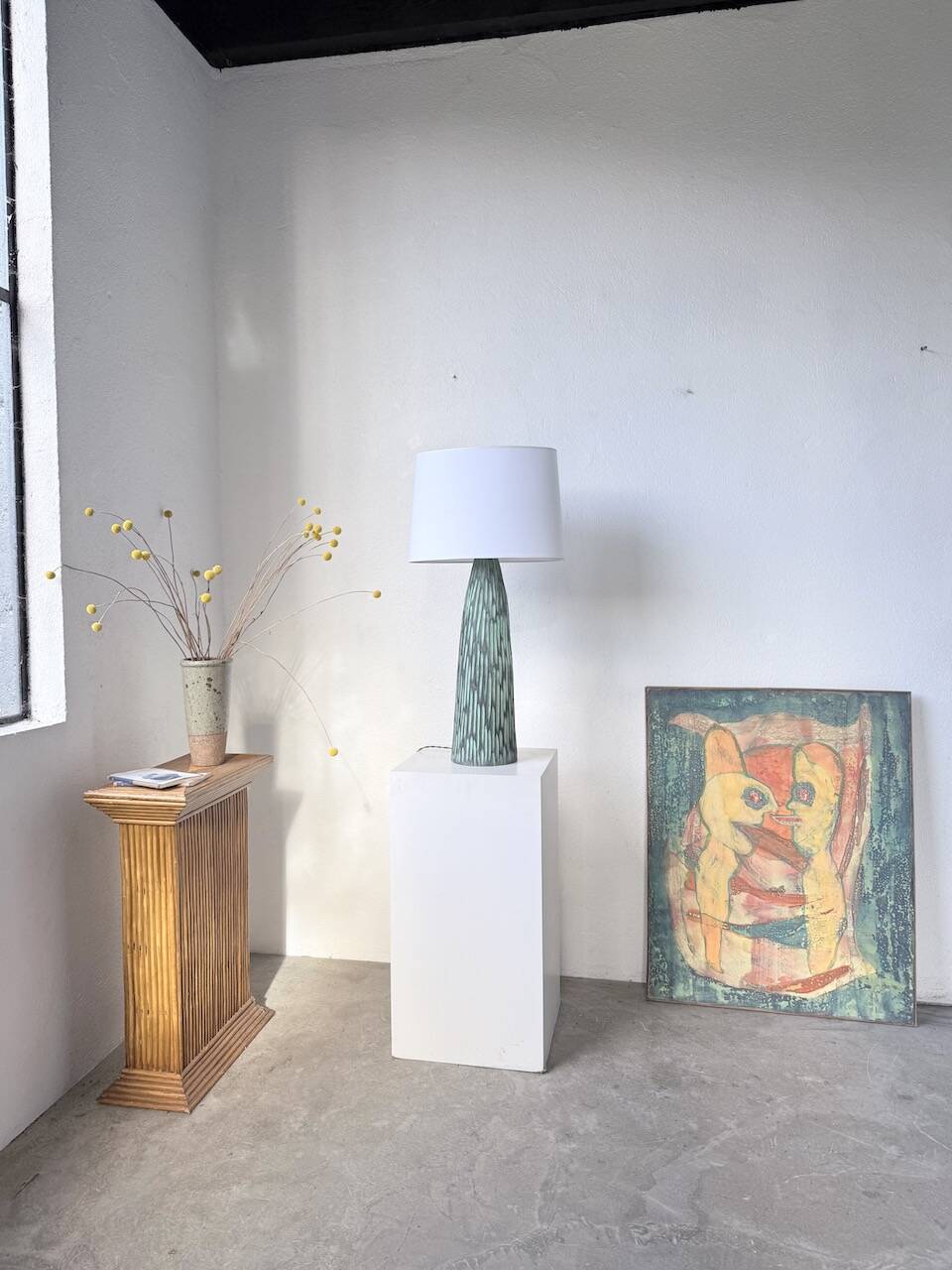 XL ceramic lamp from the 60s blin