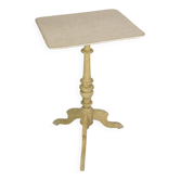 Original Painted Column Table Made In Grey & Yellowish Colors From 1840s
