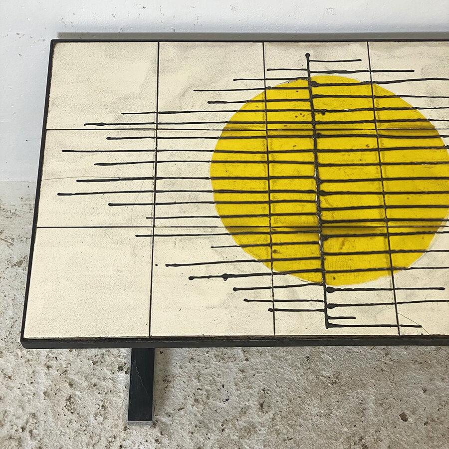 60's vintage ceramic coffee table by Belarti